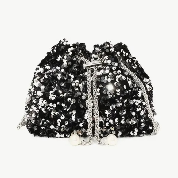 Sequin Bucket Bag - Picture 1 of 3